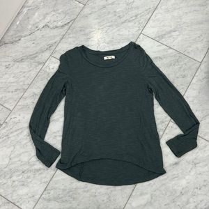 Madewell XS Green Long Sleeve Shirt